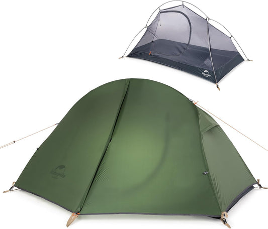 Naturehike Backpacking Tent for 1 Person Camping Hiking Lightweight Waterproof One Person Tent with Footprint