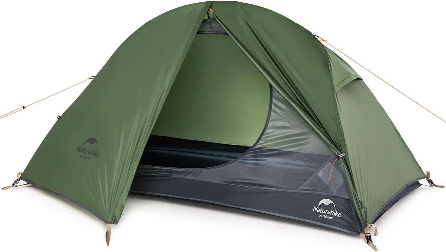 Naturehike Backpacking Tent for 1 Person Camping Hiking Lightweight Waterproof One Person Tent with Footprint